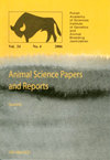 ANIMAL SCIENCE PAPERS AND REPORTS雜志封面